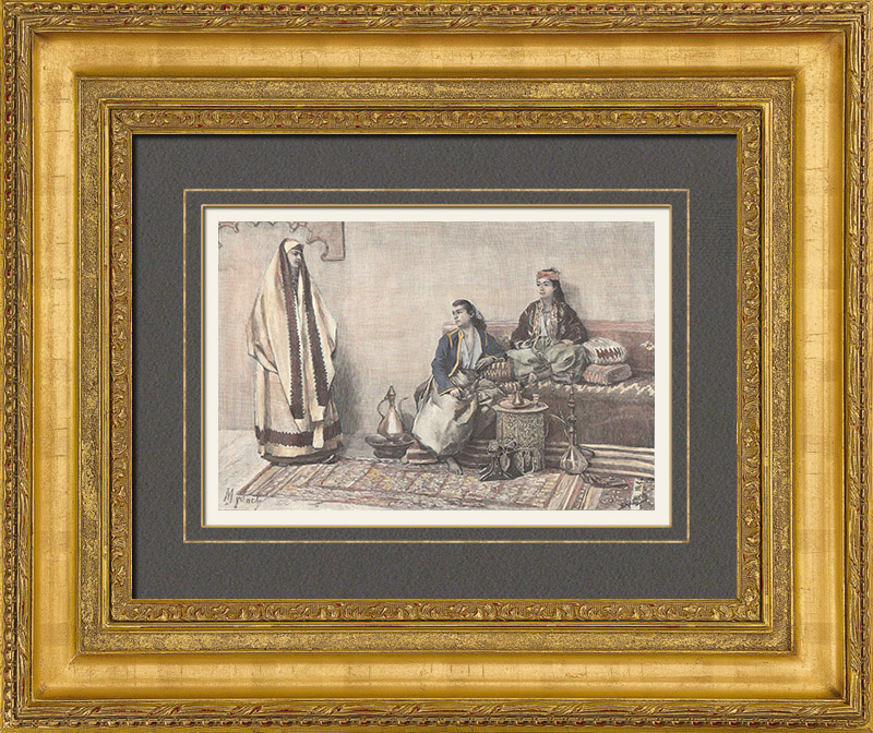 Antique Prints | Traditional Costume - Women at Aleppo (Syria) | Wood ...